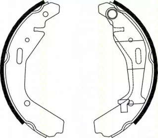 Комлект тормозных накладок TRISCAN 8100 10024