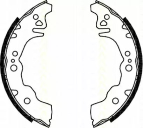 Комлект тормозных накладок TRISCAN 8100 10027