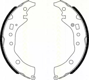 Комлект тормозных накладок TRISCAN 8100 10039