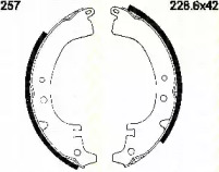 Комплект тормозных колодок TRISCAN 8100 10257