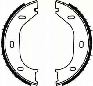 Комлект тормозных накладок TRISCAN 8100 10290