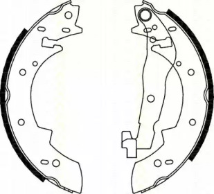 Комлект тормозных накладок TRISCAN 8100 10307