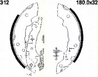 Комплект тормозных колодок TRISCAN 8100 10312