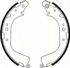 Комлект тормозных накладок TRISCAN 8100 10425