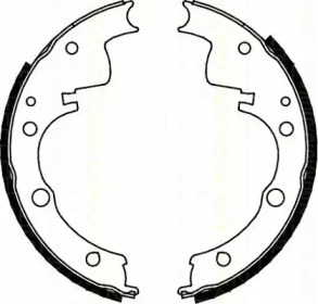 Комлект тормозных накладок TRISCAN 8100 10436