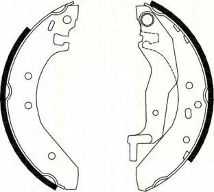 Комлект тормозных накладок TRISCAN 8100 10527