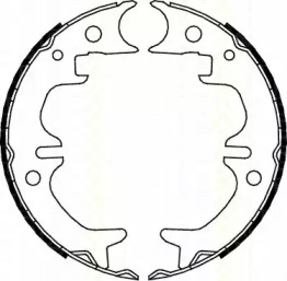 Комлект тормозных накладок TRISCAN 8100 13030