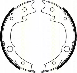 Комлект тормозных накладок TRISCAN 8100 13039