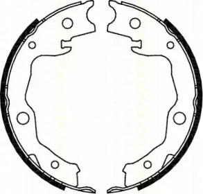 Комлект тормозных накладок TRISCAN 8100 13042