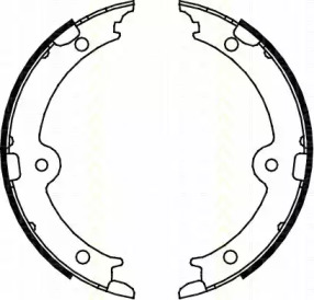 Комлект тормозных накладок TRISCAN 8100 13045