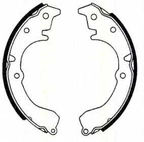 Комлект тормозных накладок TRISCAN 8100 13502