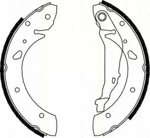Комлект тормозных накладок TRISCAN 8100 13624