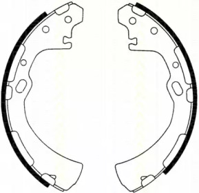 Комлект тормозных накладок TRISCAN 8100 14510