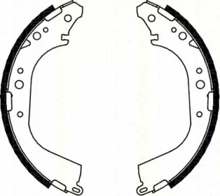 Комлект тормозных накладок TRISCAN 8100 14565