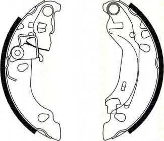 Комлект тормозных накладок TRISCAN 8100 15016