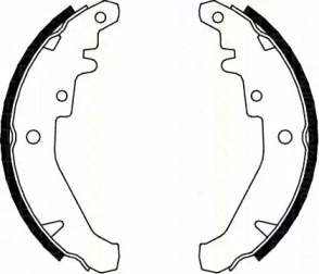 Комлект тормозных накладок TRISCAN 8100 15026