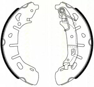 Комлект тормозных накладок TRISCAN 8100 15028