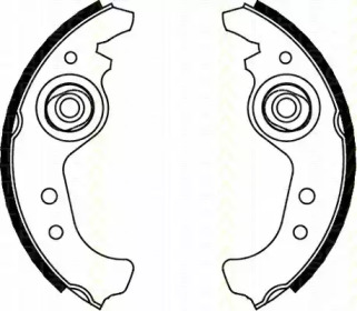 Комлект тормозных накладок TRISCAN 8100 15383
