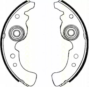 Комлект тормозных накладок TRISCAN 8100 15486