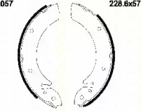 Комплект тормозных колодок TRISCAN 8100 16057