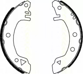 Комлект тормозных накладок TRISCAN 8100 16375