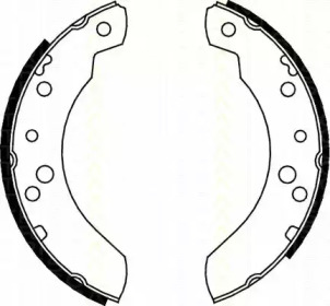 Комлект тормозных накладок TRISCAN 8100 16440
