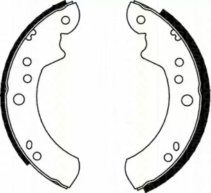 Комлект тормозных накладок TRISCAN 8100 16446