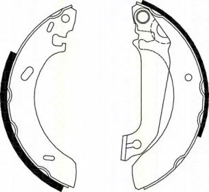 Комлект тормозных накладок TRISCAN 8100 16536