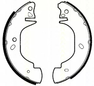 Комлект тормозных накладок TRISCAN 8100 16570