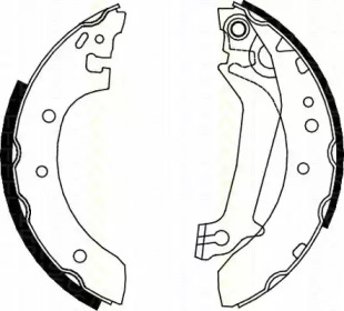Комлект тормозных накладок TRISCAN 8100 16587