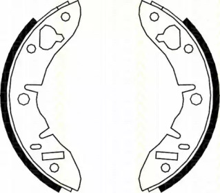 Комлект тормозных накладок TRISCAN 8100 17003