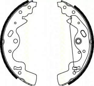 Комлект тормозных накладок TRISCAN 8100 17010