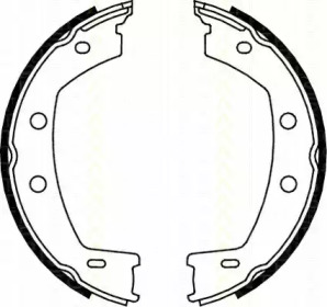 Комлект тормозных накладок TRISCAN 8100 17013