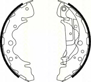 Комплект тормозных колодок TRISCAN 8100 18003