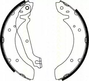 Комлект тормозных накладок TRISCAN 8100 18013