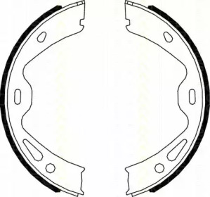 Комлект тормозных накладок TRISCAN 8100 20005