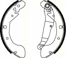 Комлект тормозных накладок TRISCAN 8100 21612