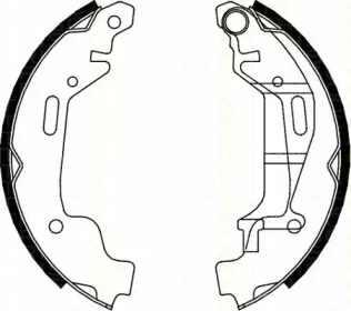 Комлект тормозных накладок TRISCAN 8100 24001