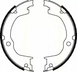 Комлект тормозных накладок TRISCAN 8100 24003