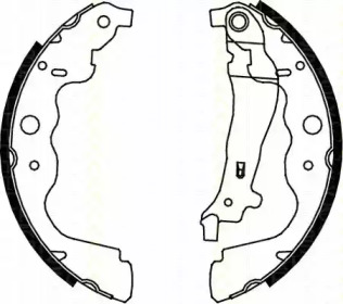Комлект тормозных накладок TRISCAN 8100 25004