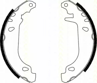 Комлект тормозных накладок TRISCAN 8100 25476