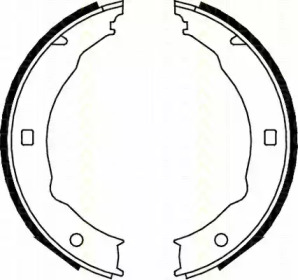 Комлект тормозных накладок TRISCAN 8100 28050