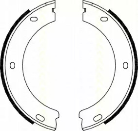 Комлект тормозных накладок TRISCAN 8100 28522