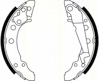 Комлект тормозных накладок TRISCAN 8100 29001
