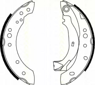 Комлект тормозных накладок TRISCAN 8100 38001