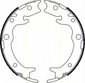 Комлект тормозных накладок TRISCAN 8100 40005