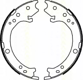 Комлект тормозных накладок TRISCAN 8100 40007