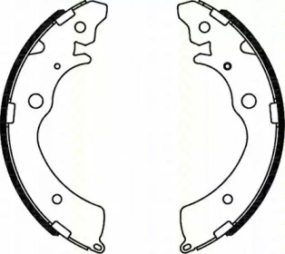 Комлект тормозных накладок TRISCAN 8100 40508