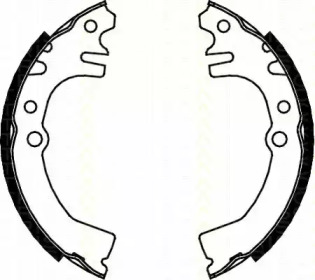 Комлект тормозных накладок TRISCAN 8100 41613