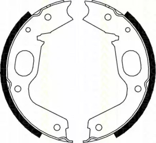 Комлект тормозных накладок TRISCAN 8100 42015